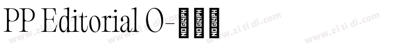 PP Editorial O字体转换